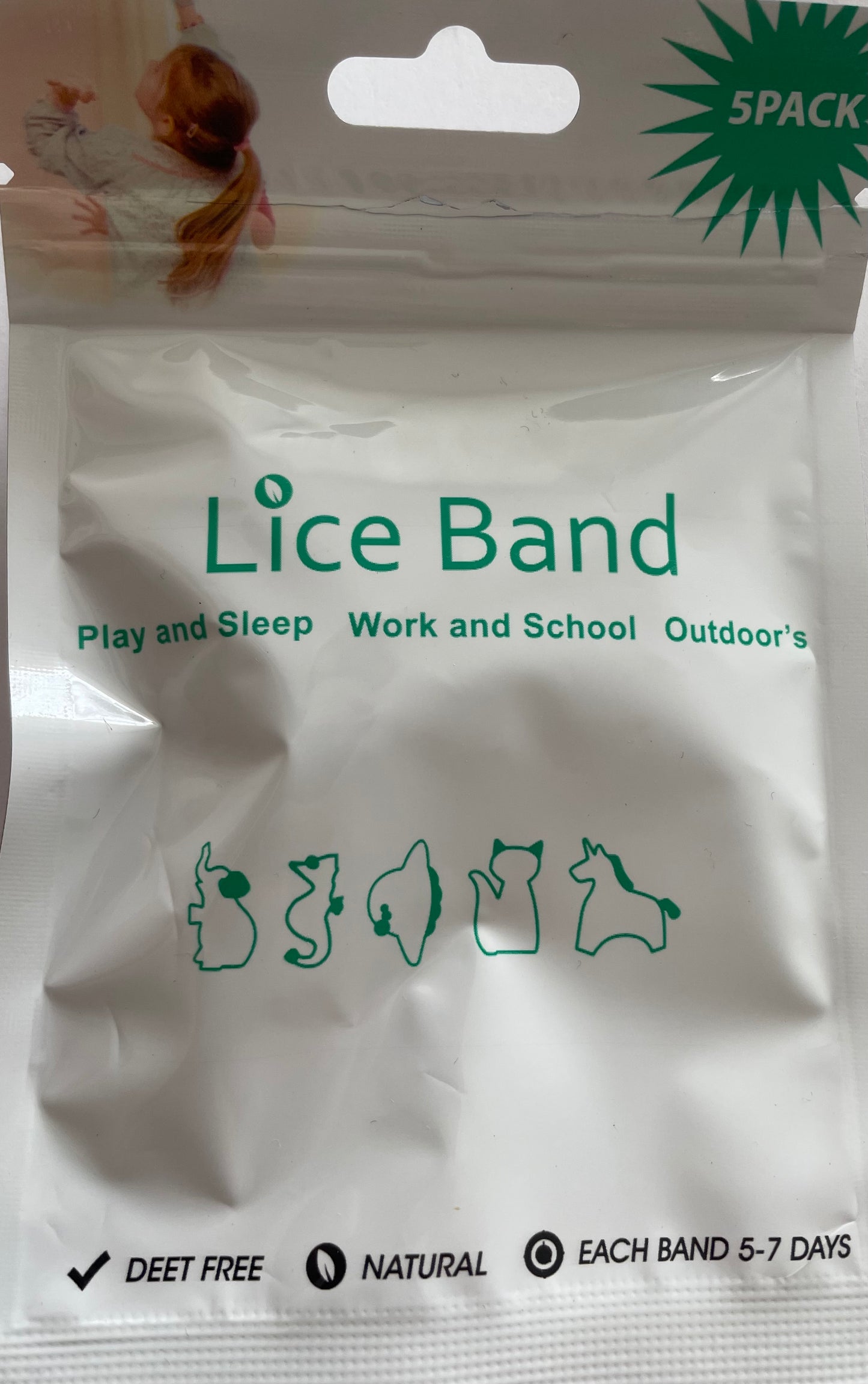 Siliconen anti muggen/luizen bandjes